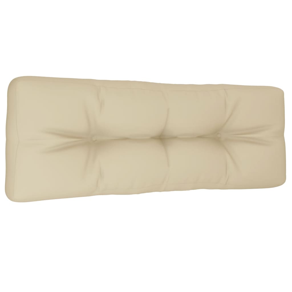 VIDAXL -Palettenkissen 120x40x12 cm Stoff Beige