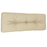VIDAXL -Palettenkissen 120x40x12 cm Stoff Beige
