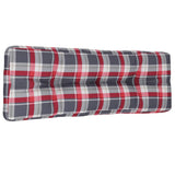 VIDAXL -Palettenkissen 120x40x12 cm Fabric Diamond Muster rot