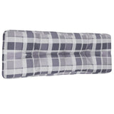 Vidaxl Palettenkissen 120x40x12 cm Stoff Diamantmuster grau
