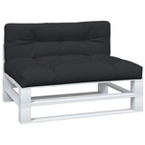 Vidaxl Palettenkissen 2 St. Stoff schwarz
