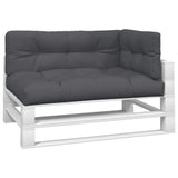 VIDAXL -Palettenkissen 3 ST Fabric Anthrazit -gelenkt