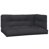 Vidaxl Palettenkissen 3 St. Stoff schwarz