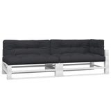 Vidaxl Palettenkissen 5 St. Stoff schwarz