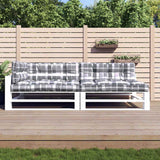 VIDAXL PALLET -Kissen 5 ST Fabric Diamond Muster grau