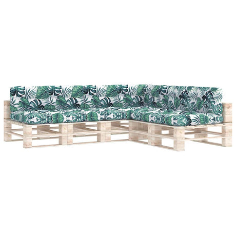 VIDAXL -Bankkissen Palette 7 St. Blattmuster