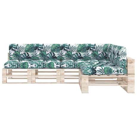 VIDAXL -Bankkissen Palette 7 St. Blattmuster