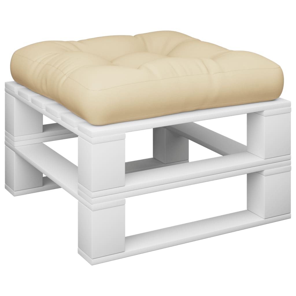 VidaXL Palettenkissen 58x58x10 cm Stoff beige