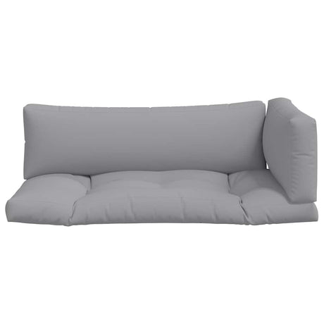 Vidaxl Palettenkissen 3 St. Stoff grau