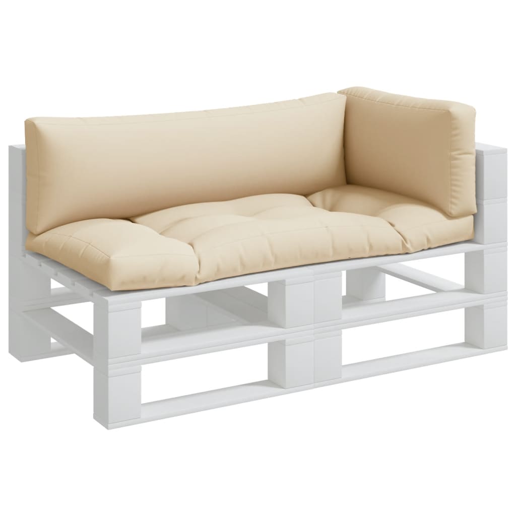Vidaxl Palettenkissen 3 St. Stoff Beige