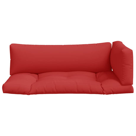 Vidaxl Palettenkissen 3 St. Stoff rot