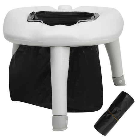 Vidaxl Camping -Toilette mit Taschen 200 kg