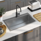 Vidaxl Sink handgefertigt Edelstahl