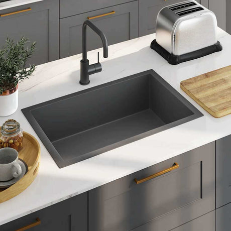 Vidaxl Waschbecken handgefertigt Edelstahl Schwarz