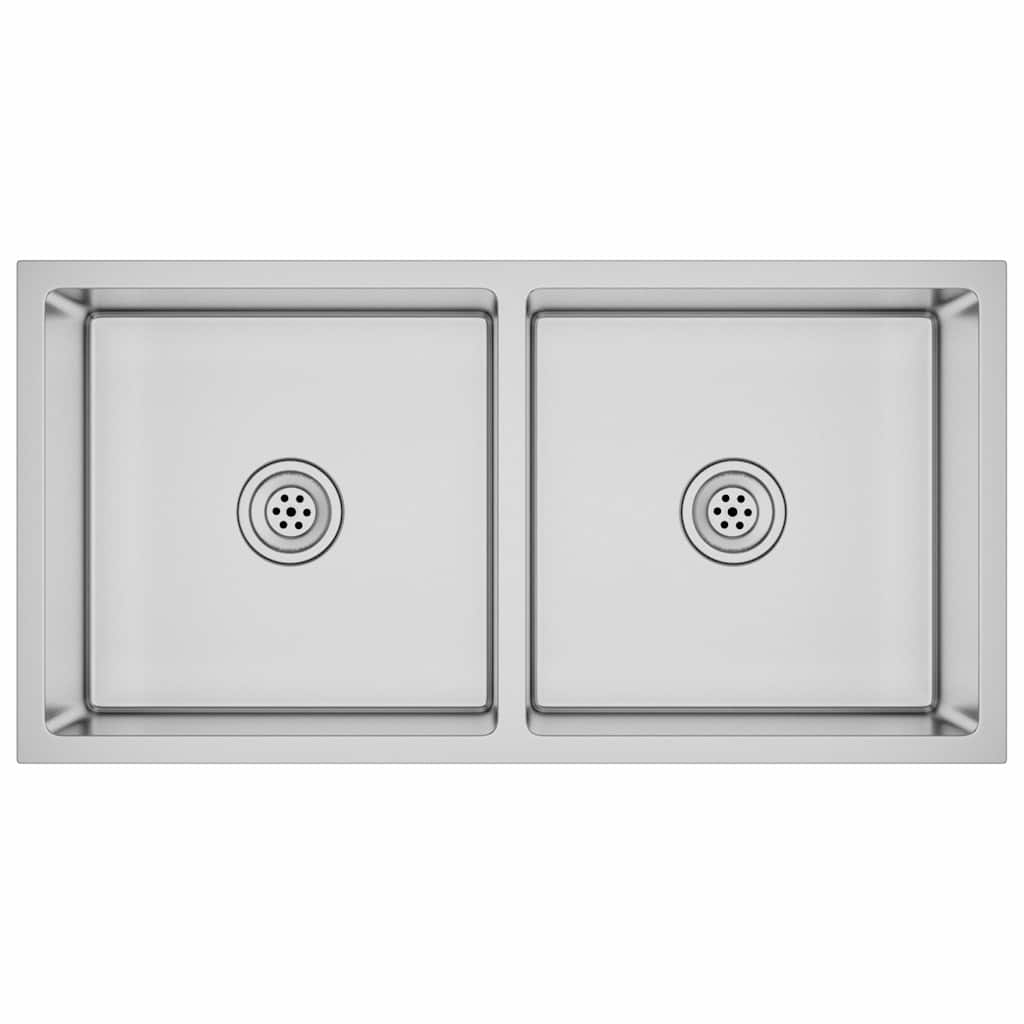 Vidaxl Sink handgefertigt Edelstahl