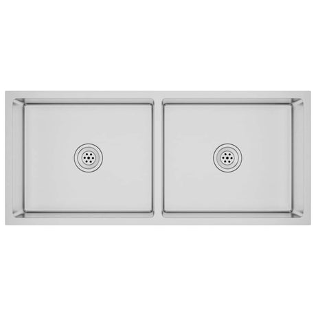 Vidaxl Sink handgefertigt Edelstahl