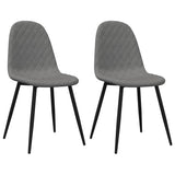 Vidaxl eetkamerstoelen 2 st fluweel lichtgrijs