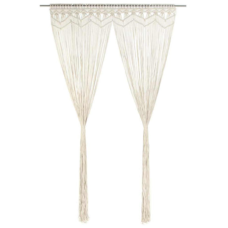 Vidaxl Vorhang Macramé 140x240 cm Baumwolle