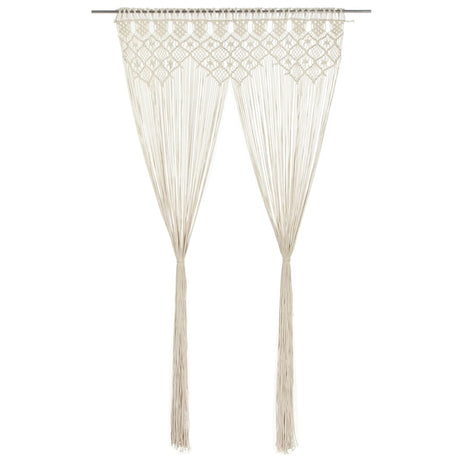 Vidaxl Vorhang Macramé 140x240 cm Baumwolle