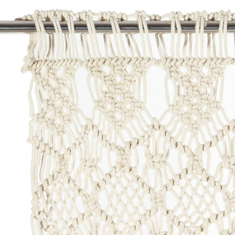 Vidaxl Vorhang Macramé 140x240 cm Baumwolle