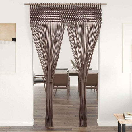 Vidaxl Vorhang Macramé 140x240 cm Baumwolltaupe