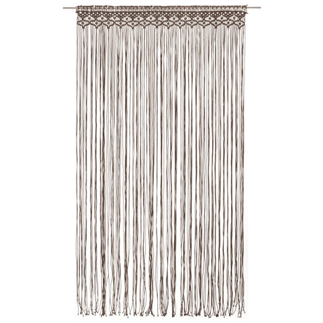 Vidaxl Vorhang Macramé 140x240 cm Baumwolltaupe