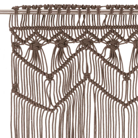 Vidaxl Vorhang Macramé 140x240 cm Baumwolltaupe