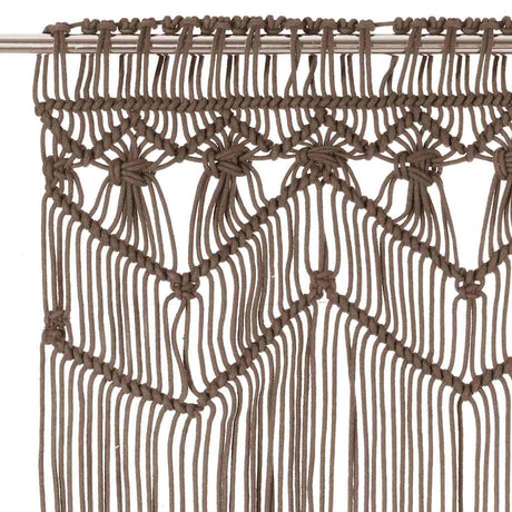 Vidaxl Vorhang Macramé 140x240 cm Baumwolltaupe