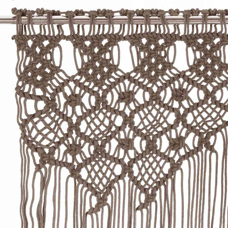 Vidaxl Vorhang Macramé 140x240 cm Baumwolltaupe