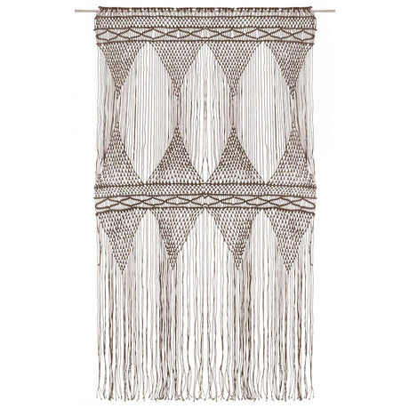 Vidaxl Vorhang Macramé 140x240 cm Baumwolltaupe