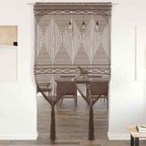 Vidaxl Vorhang Macramé 140x240 cm Baumwolltaupe