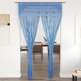 Vidaxl Vorhang Macramé 140x240 cm Baumwollblau