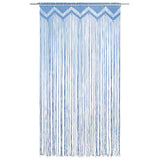 Vidaxl Vorhang Macramé 140x240 cm Baumwollblau