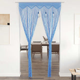Vidaxl Vorhang Macramé 140x240 cm Baumwollblau