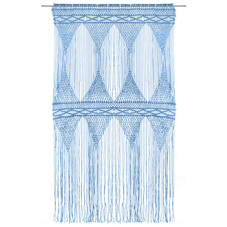 Vidaxl Vorhang Macramé 140x240 cm Baumwollblau