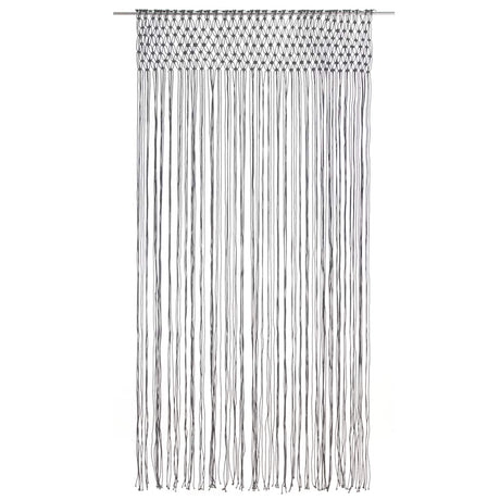 VIDAXL -Vorhang Macramé 140x240 cm Baumwoll -Anthrazit