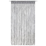 VIDAXL -Vorhang Macramé 140x240 cm Baumwoll -Anthrazit
