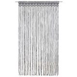VIDAXL -Vorhang Macramé 140x240 cm Baumwoll -Anthrazit