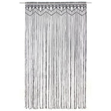VIDAXL -Vorhang Macramé 140x240 cm Baumwoll -Anthrazit