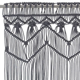 VIDAXL -Vorhang Macramé 140x240 cm Baumwoll -Anthrazit