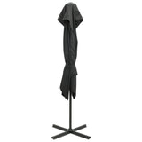 Vidaxl -schwimmendes Parasol mit Doppeldach 250x250 cm Anthrazit -Colored