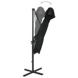 Vidaxl -schwimmendes Parasol mit Doppeldach 250x250 cm Schwarz