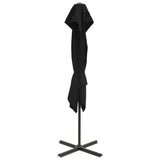 Vidaxl -schwimmendes Parasol mit Doppeldach 250x250 cm Schwarz