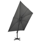 Vidaxx schwimmender Sonnenschirm mit Doppeldach 300x300 cm Anthrazit