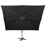 Vidaxx schwimmender Sonnenschirm mit Doppeldach 400x300 cm schwarz