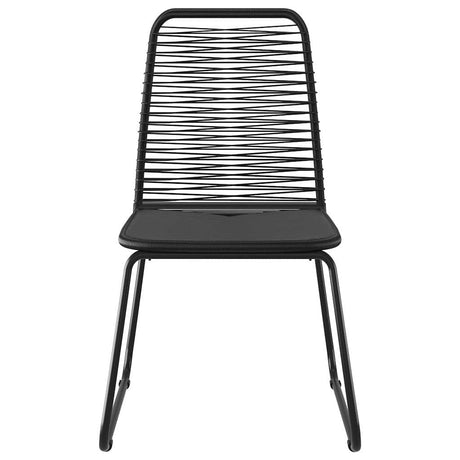 Vidaxl tuinstoelen 4 st poly rattan zwart
