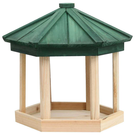 Vidaxx Vogelfutterhaus achteckig 33x30 cm massives Kiefernholz
