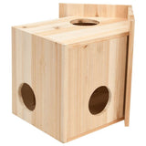 VIDAXL Eichhörnchen 26x25x29 cm Solid Vurenhout