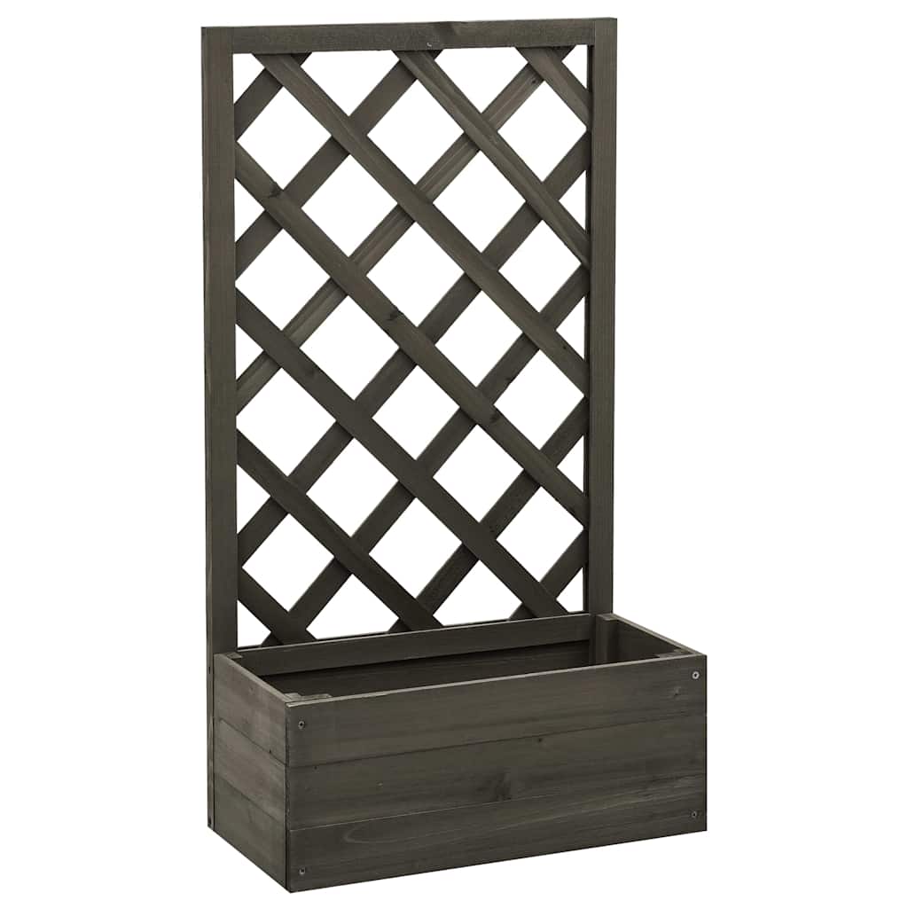 Vidaxl latwerkplantenbak 50x25x90 cm Festkiefergrau