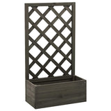 Vidaxl latwerkplantenbak 50x25x90 cm Festkiefergrau
